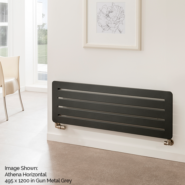 Athena Horizontal 410 x 1000 White (1338 BTU's) - Clearance