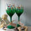 Thumbnail: 'Summer Meadow' Hand Painted Art Wine Glass