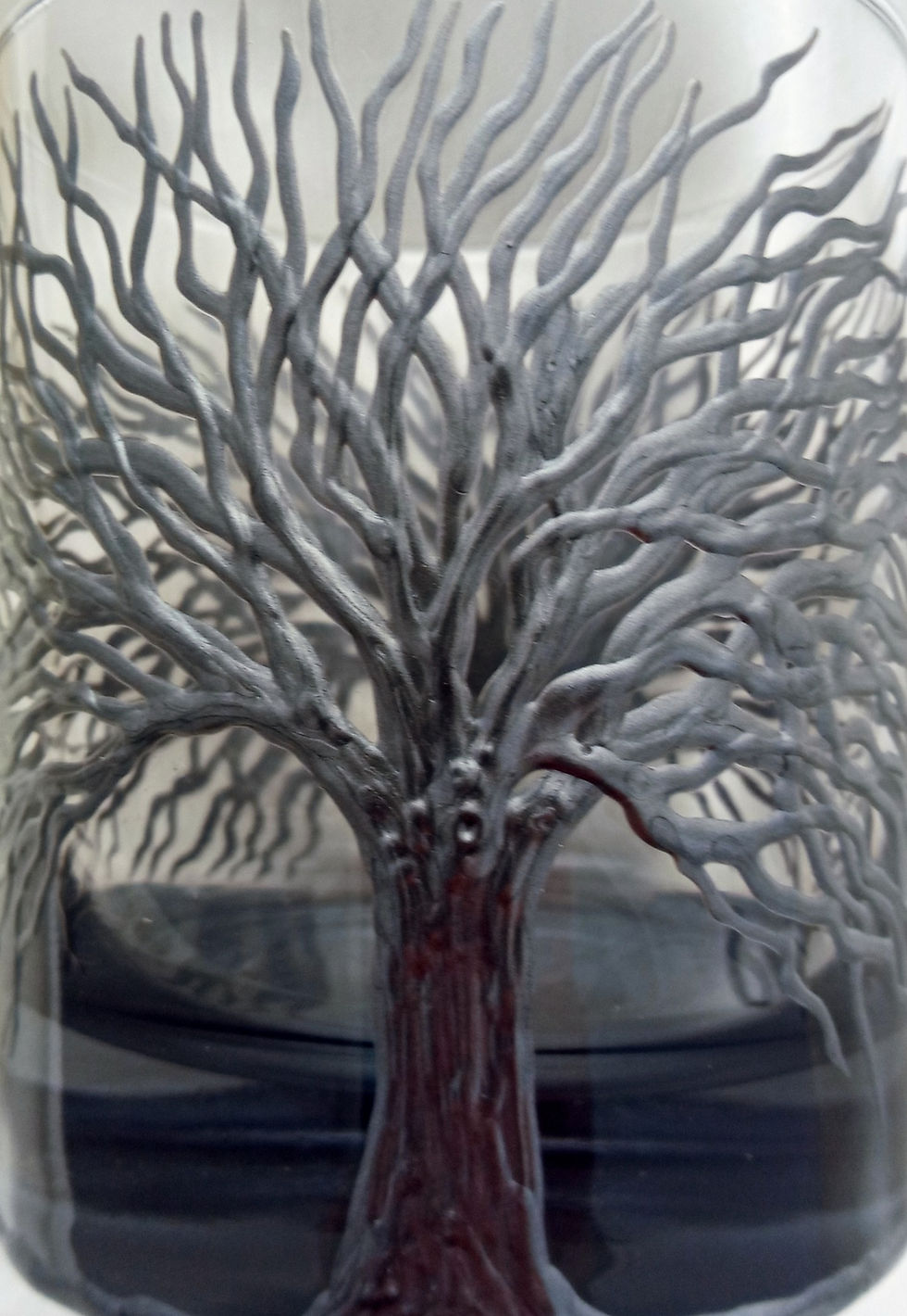 Thumbnail: 'Winter' Hand Painted Tumbler/Whiskey Glass