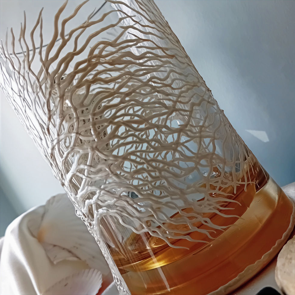 Thumbnail: 'Winter Birch' Hand Painted, Traditional 66cl Beer Stein / Mug