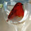 Thumbnail: 'Winter Robin' Hand Painted Art Gin Balloon'