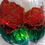 Thumbnail: 'Sparkling Rose' Hand Painted Stemmed Candle Glass