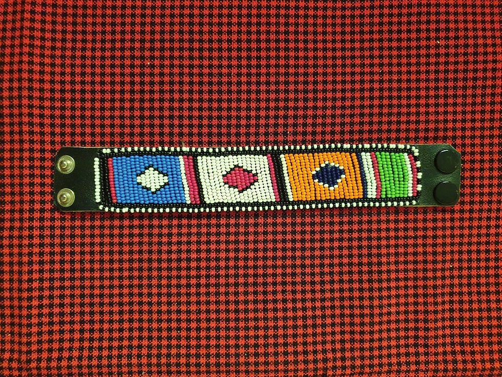 Thumbnail: Maasai Leather Bracelet