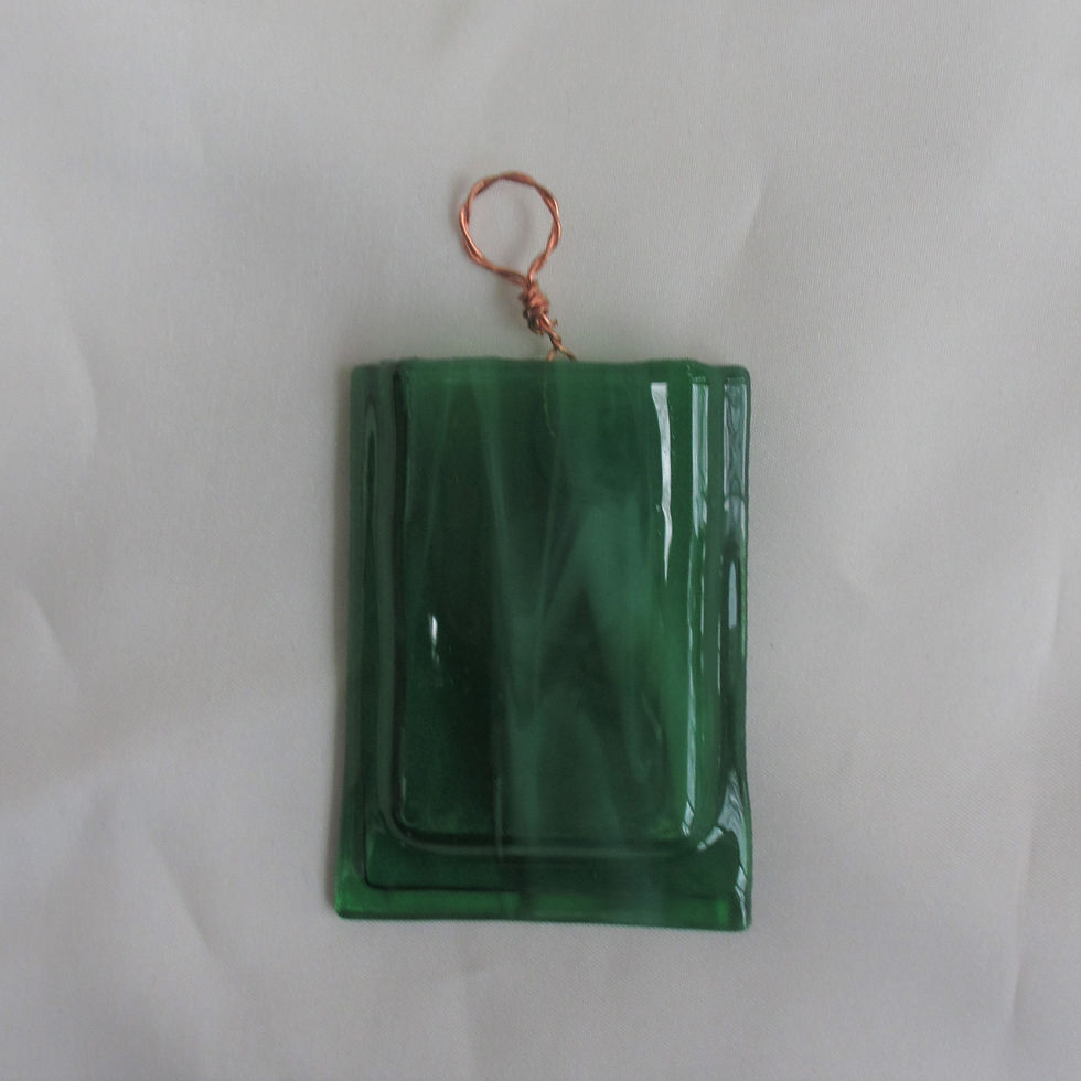 Thumbnail: Mini-Vase in Green and White Swirls