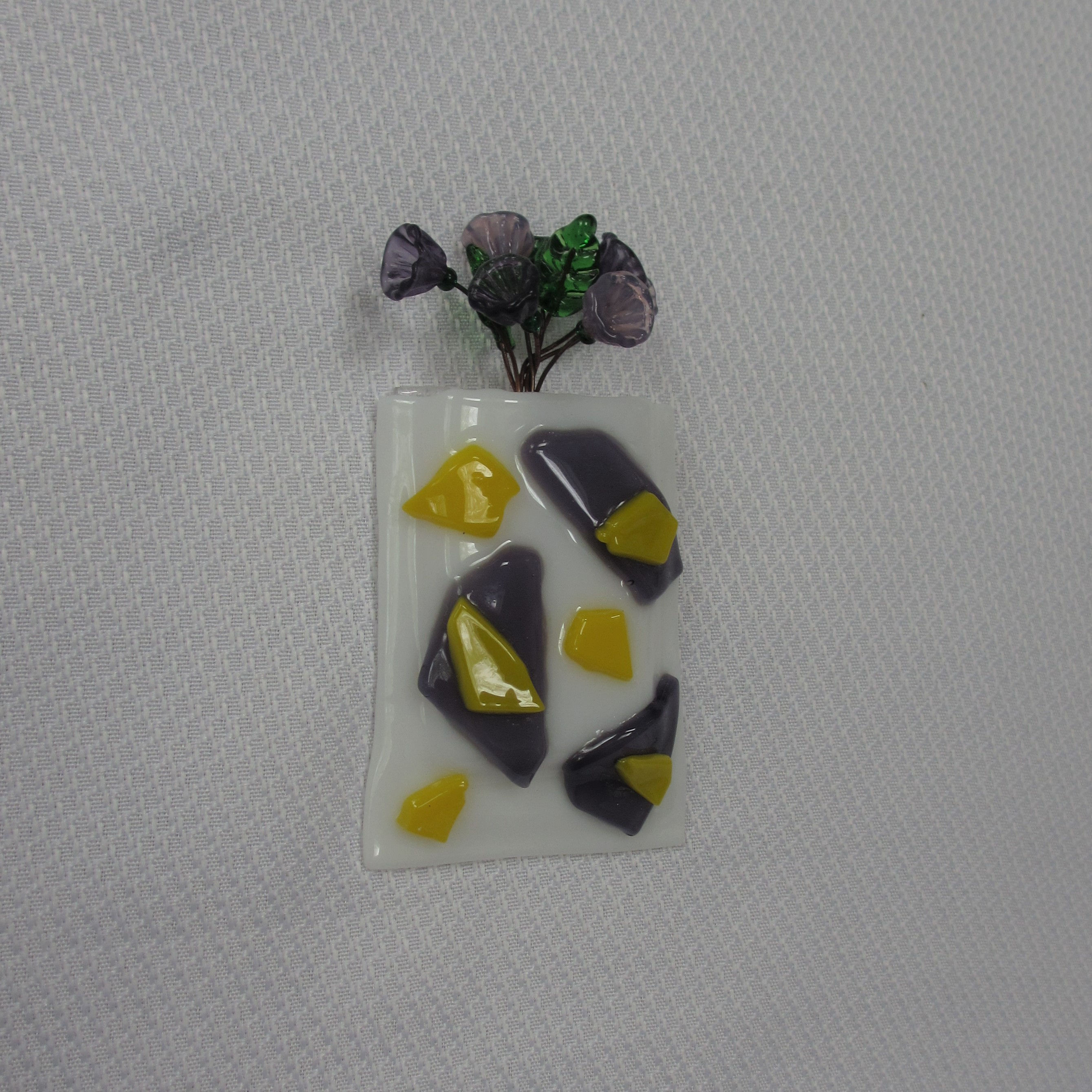 Mini-vase in Purple and Yellow - PYR1