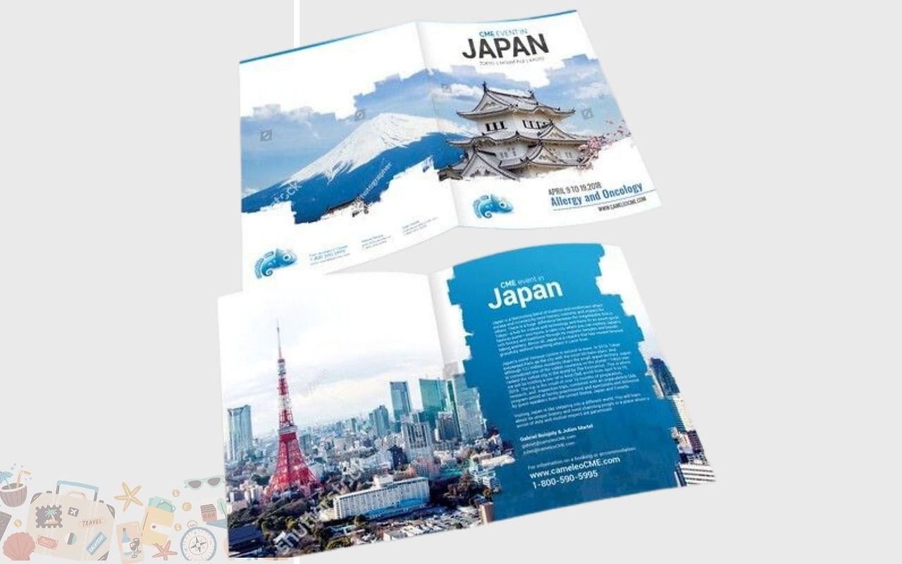 Mẫu brochure du lịch Nhật Bản 1