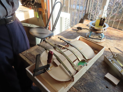 佐塚さんのグアルネリ・デルジェス”IL・CANNON"修理編３