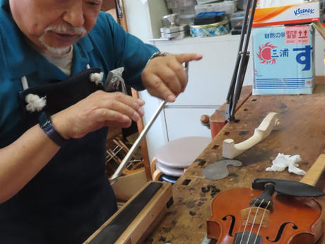 斉藤さんのアントニオ・ストラディヴァリ　ヴァイオリン　”MESSIA"制作記35