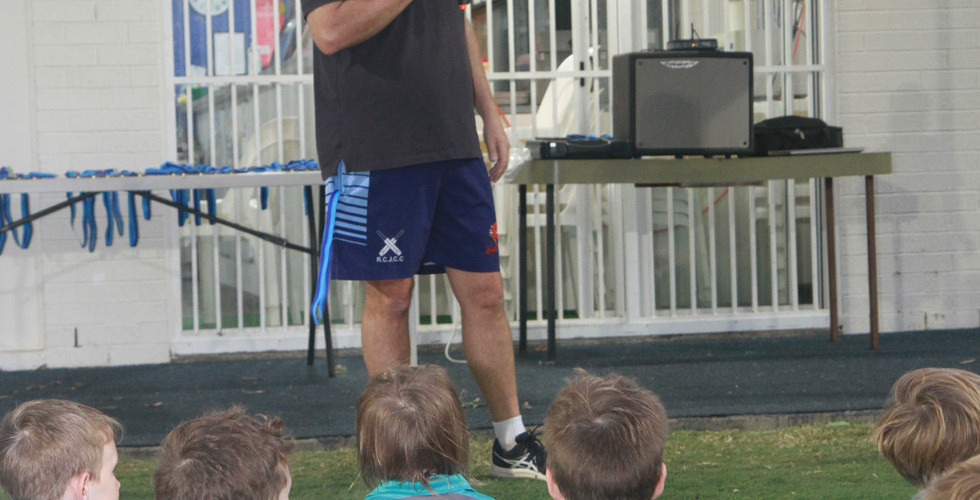 President Neal addressing the Blasters