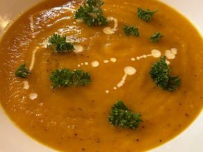 Velouté d'hiver aux légumes orangés