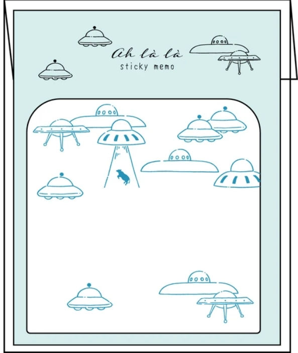 Ah la la Sticky Notes aliens Matoka - 30 Sheets