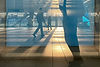 Leaders walking through an atrium