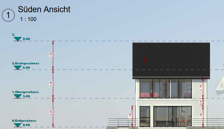 Waldklang Ansicht Süden