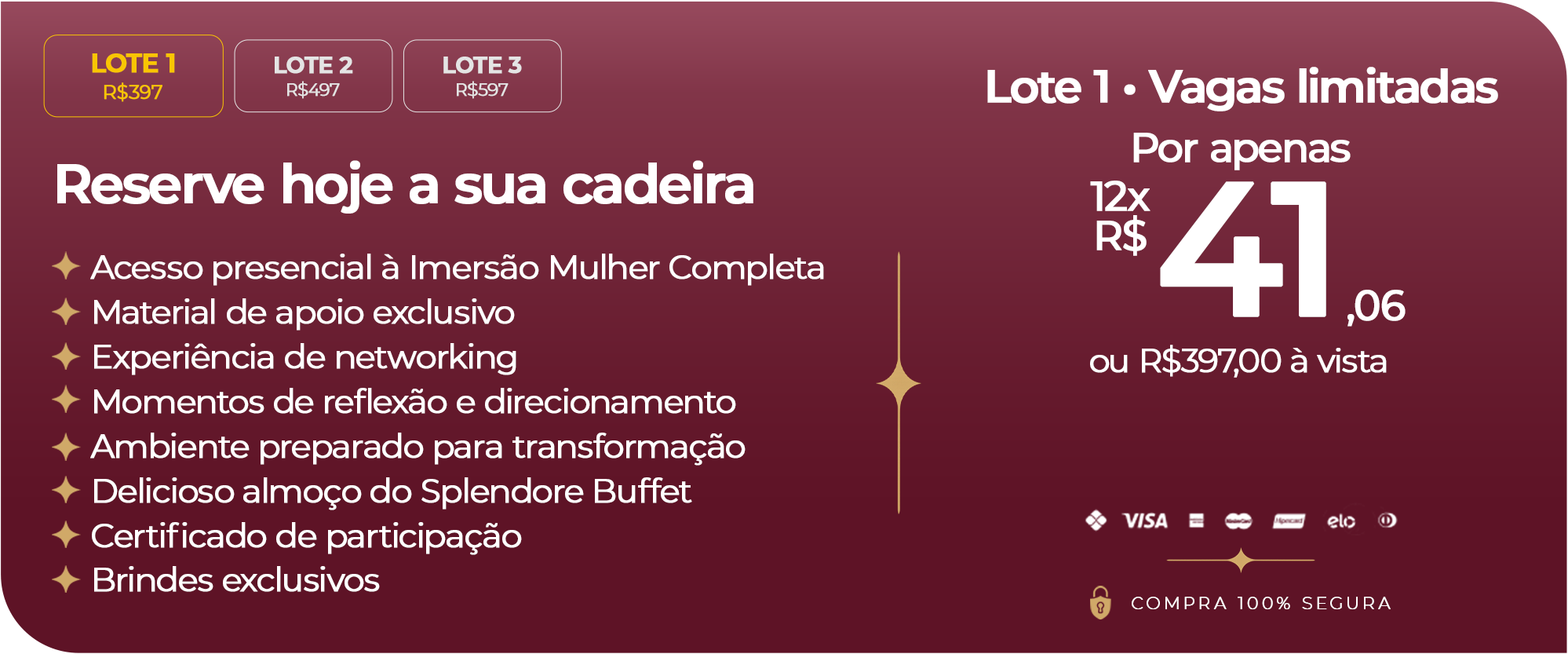 Lote 1 — valores