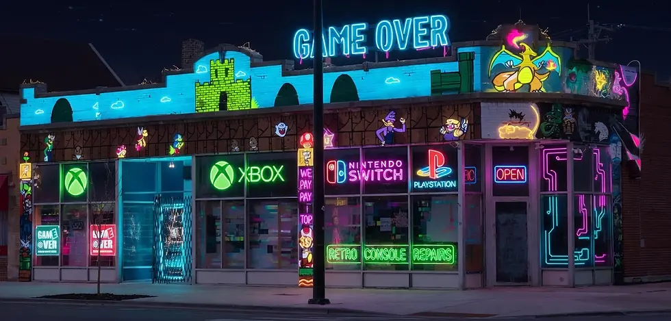 Retro Game Over building.webp