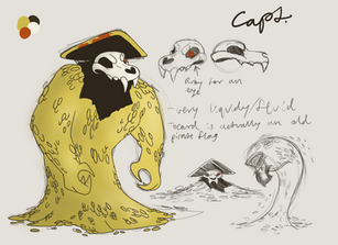 Captain Ruby Eye Character Design