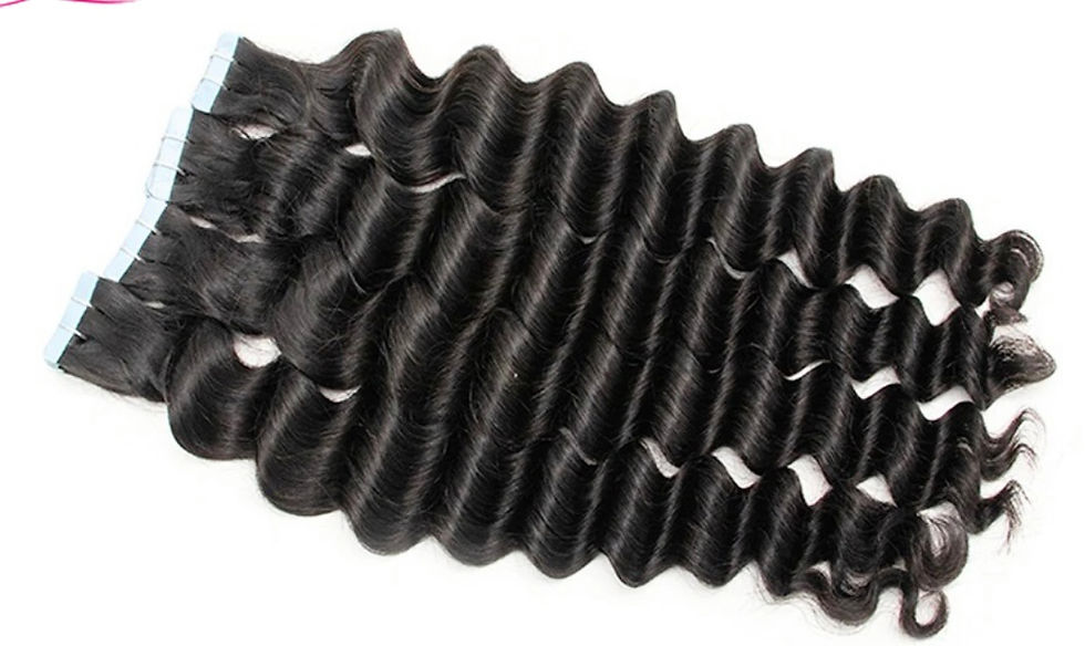 Virgin Loose Deep Wave Tape In Extensions
