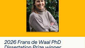 Frans de Waal PhD Dissertation Prize
