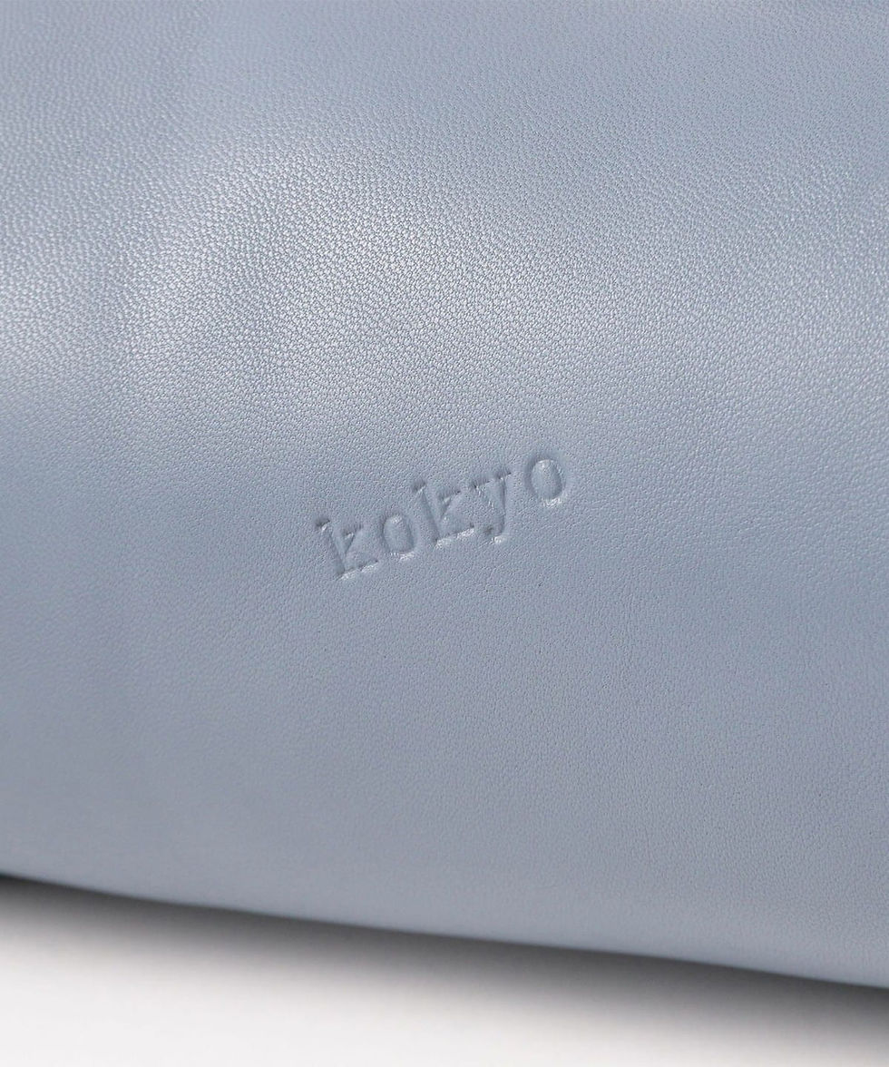 Thumbnail: bloque bag leather (grey)