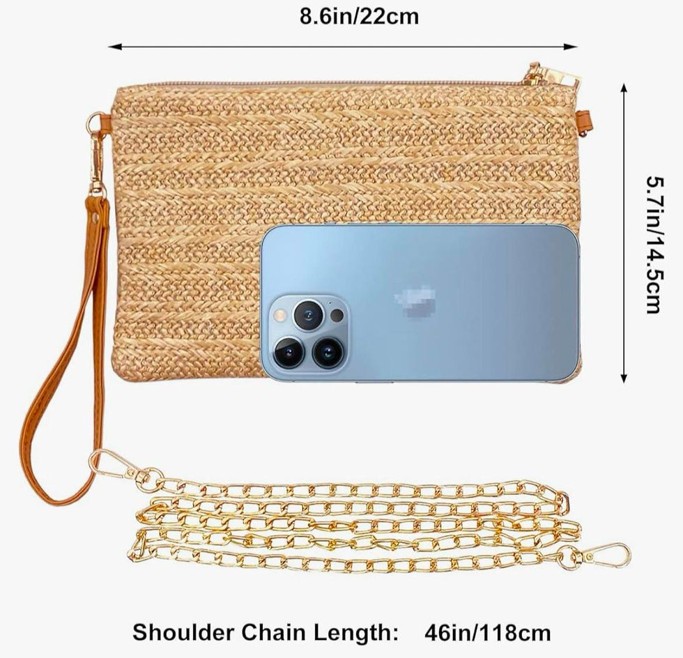 Thumbnail: coastal boho crossbody wristlet custom  studded shells handbag- cats paw, coquin