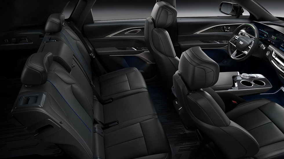 Refined Lincoln Continental plush interior