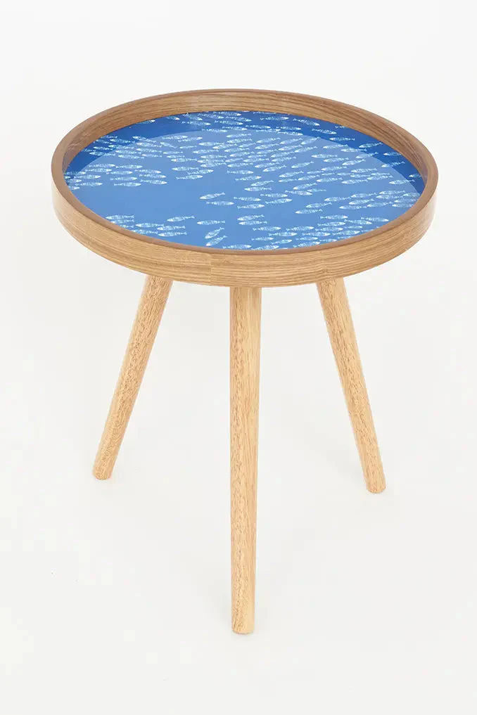 Thumbnail: Set of 3 fish print coffee tables - coastal home relaxing