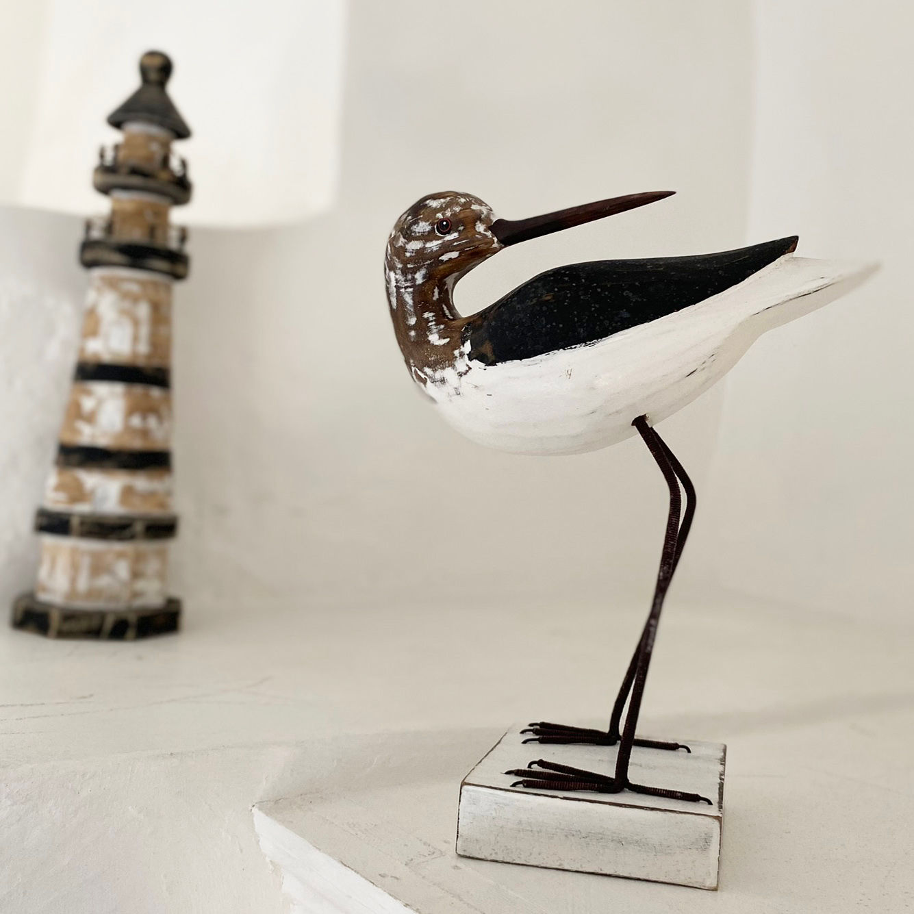 WOODEN CURLEW SCULPTURE