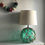 Thumbnail: Large green glass fishing float lamp with coastal style