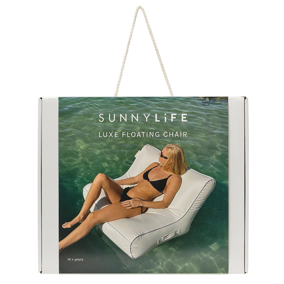 Thumbnail: Sunnylife pool lounger with durable outdoor-ready fabric cover