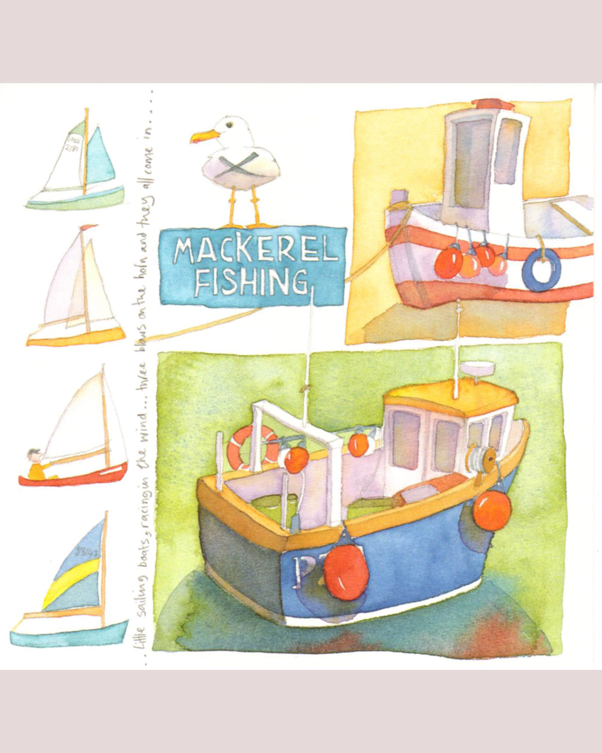 SAILING BOATS CARD BY EMMA BALL