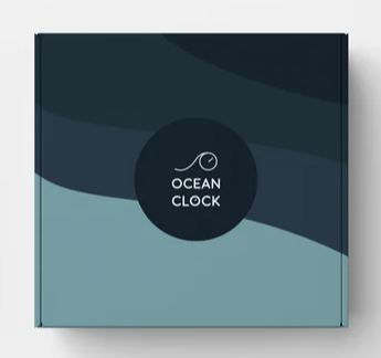 Thumbnail: DARK BLUE WOODEN TIDE CLOCK