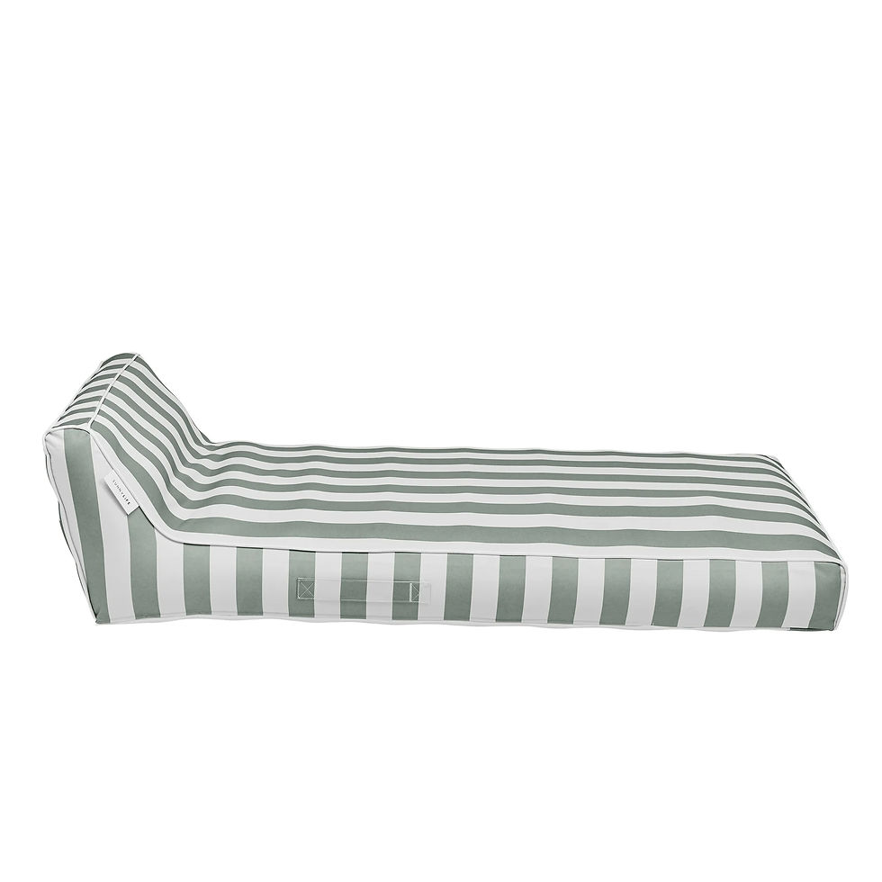 Thumbnail: Luxury striped inflatable pool lounger