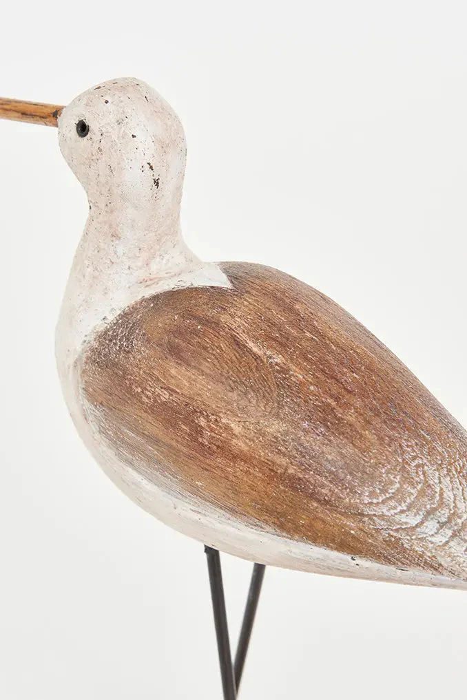 Thumbnail: Weathered shorebird with natural wood wings