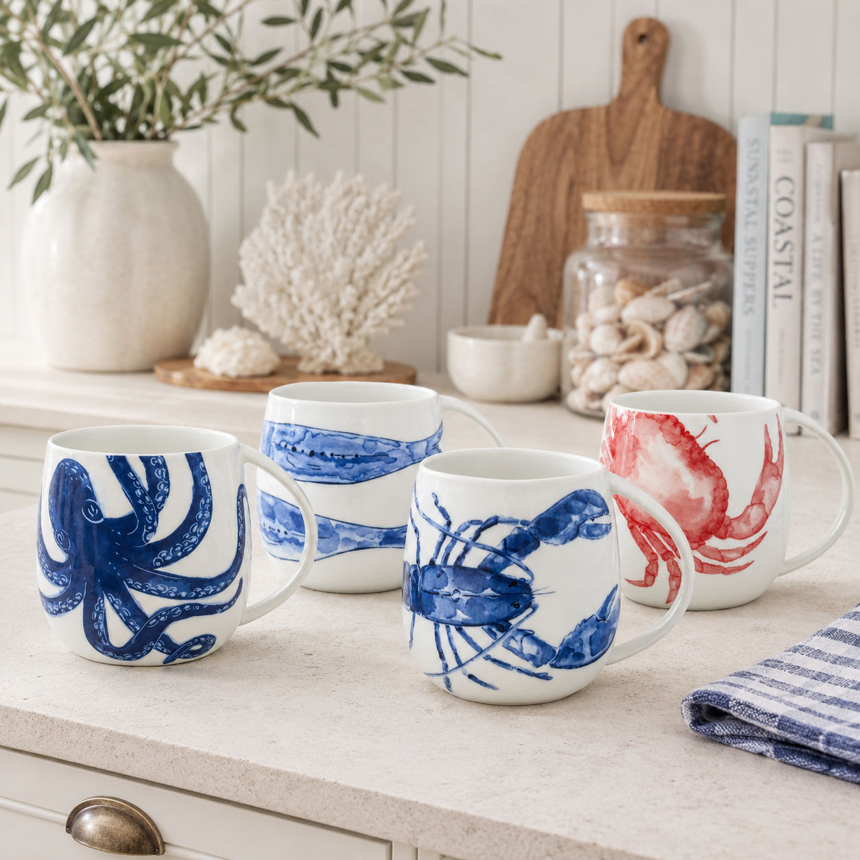 UNDER THE SEA COLLECTION - PORCELAIN MUGS