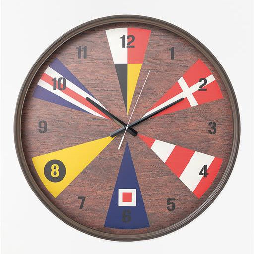 Thumbnail: NAUTICAL SIGNAL FLAG WALL CLOCK