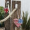 Thumbnail: LARGE AMERICAN FLAG WOODEN HEART