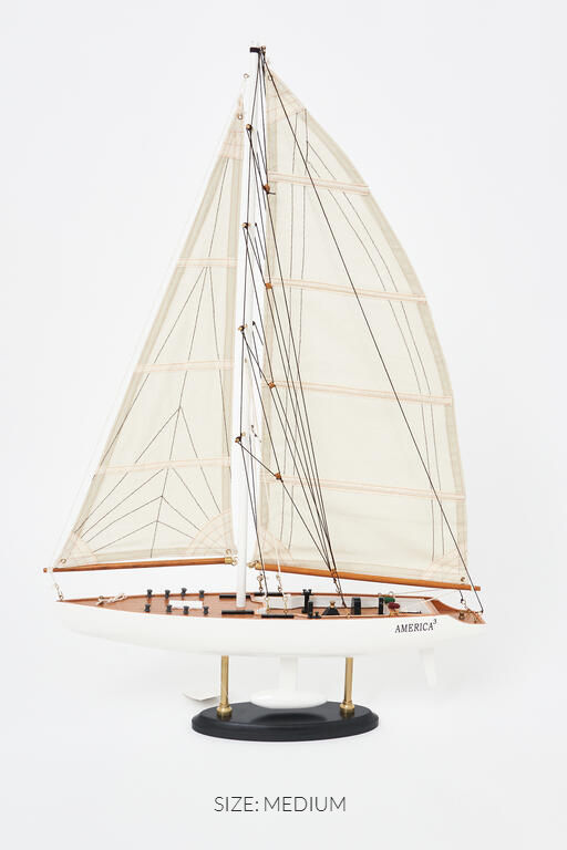 Thumbnail: HERITAGE AMERICA III RACING YACHT MODEL - 2 SIZES AVAILABLE