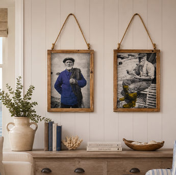 Coastal wall art featuring nautical prints, framed seaside artwork and maritime wall decor.