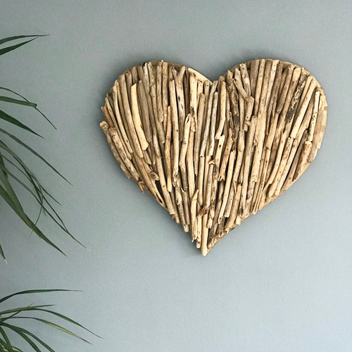DRIFTWOOD HEART WALL HANGING Coastal Lifestyle Co