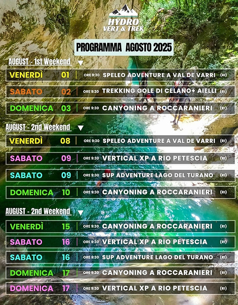 Programma Agosto 2025