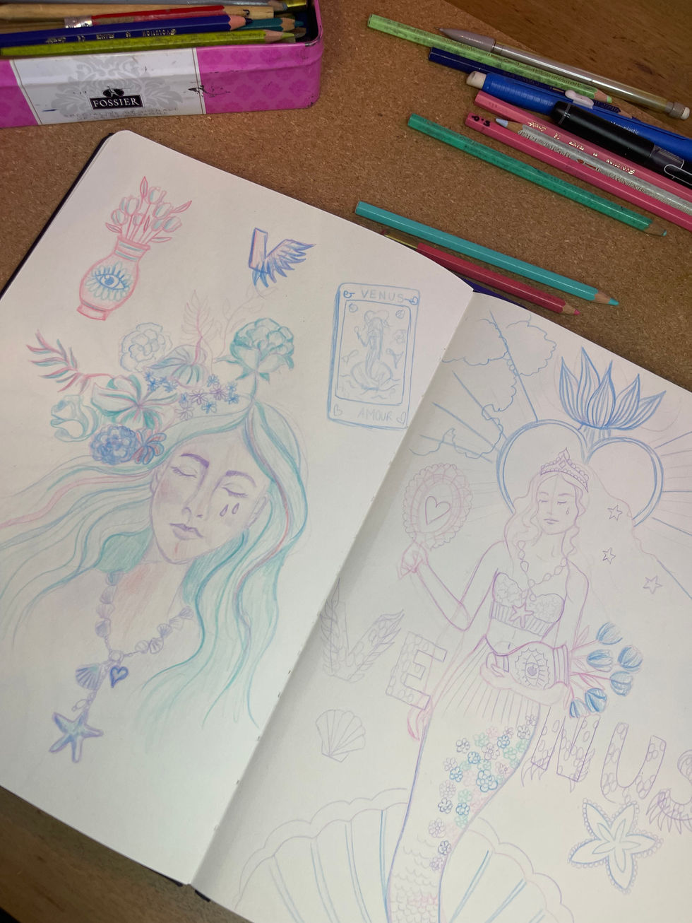 En février j'ai participé au Februarty challenge. L'objectif?Un mois pour réaliser une illustration sur le thème de l'amour
