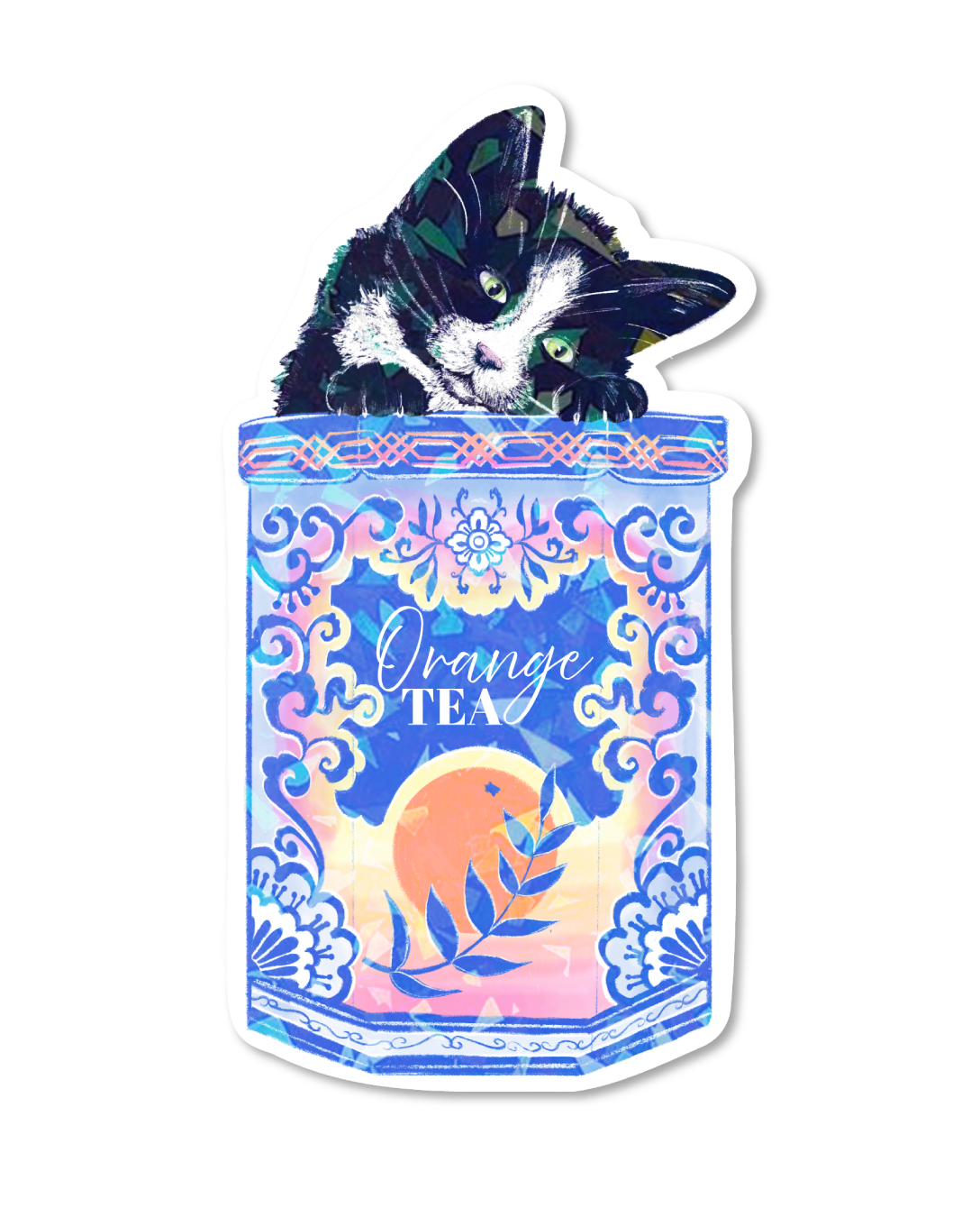 Stickers Neko Tea