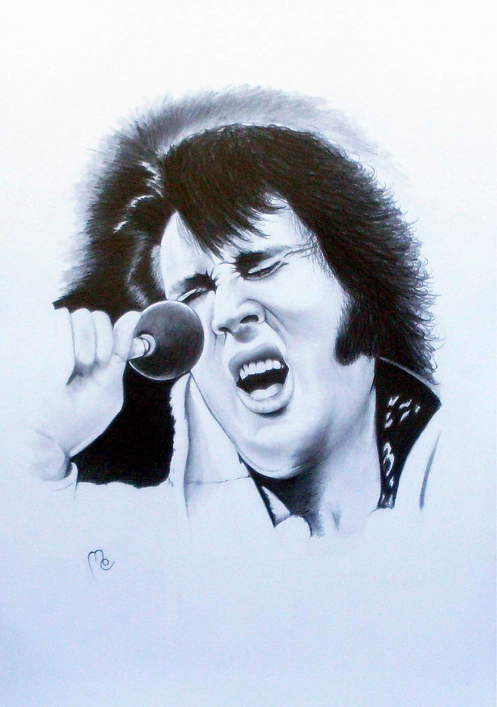 Elvis in Blei Graphit