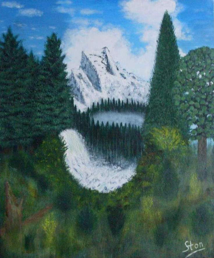 Mountain 2011-in Acryl