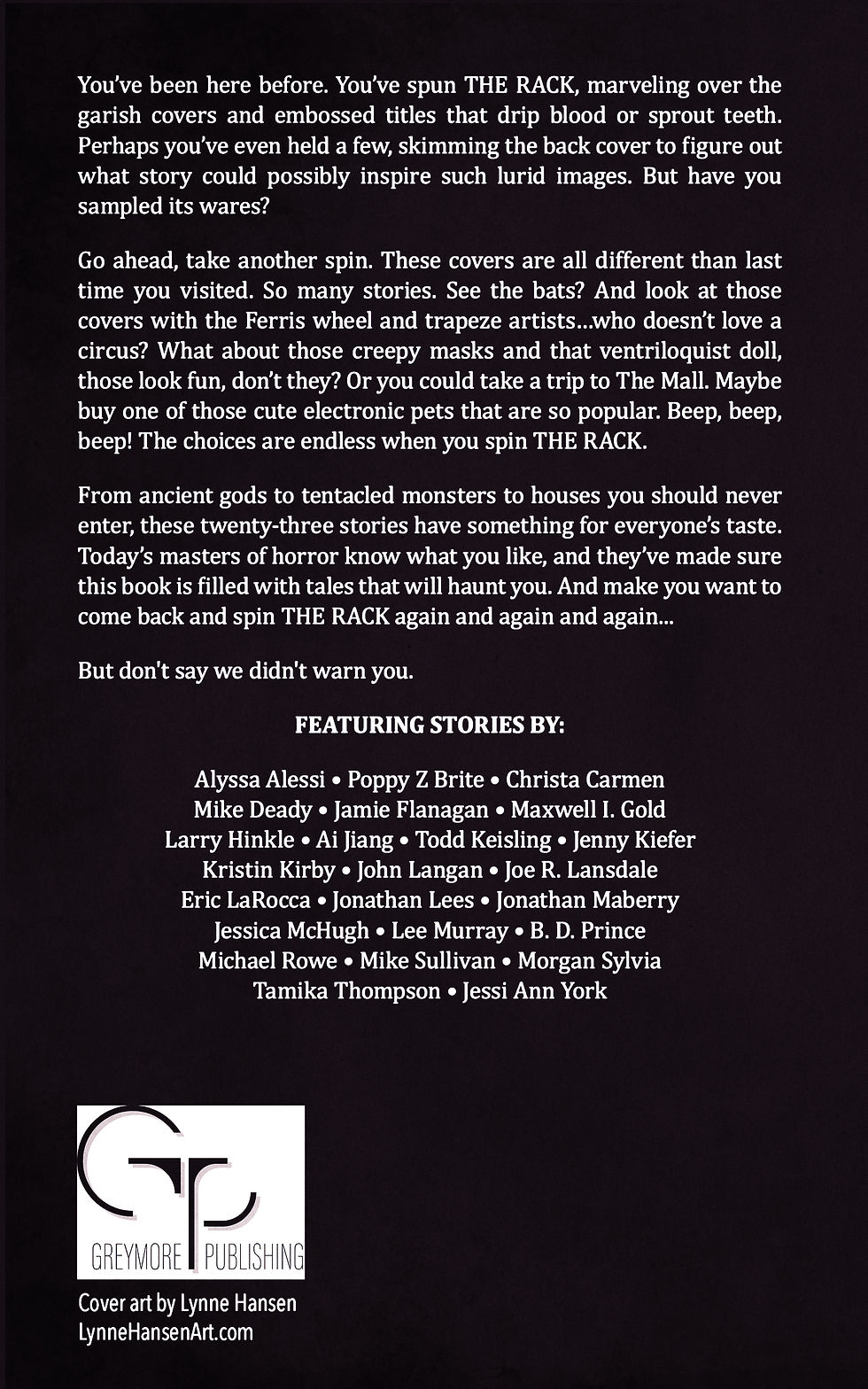 Thumbnail: Signed By Editor Only - The Rack II: More Stories Inspired By Vintage Horror