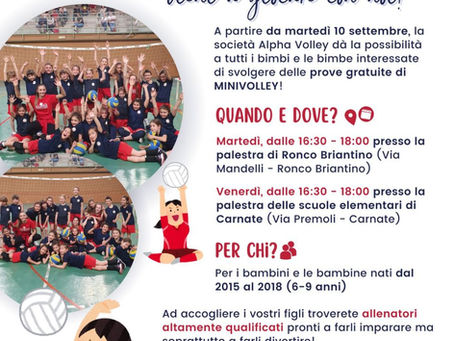 Vieni a giocare con noi: MINIVOLLEY