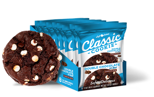 Classic Cookie® Double Chocolate Soft-Baked Cookie - 8 Count Snack Box
