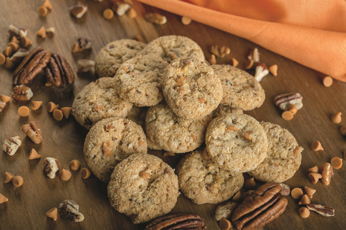 Classic Cookie® Butter Pecan Praline crispy mini cookies are an easy and premium snack.