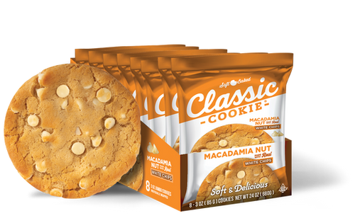 Classic Cookie® Macadamia Nut Soft-Baked Cookie - 8 Count Snack Box