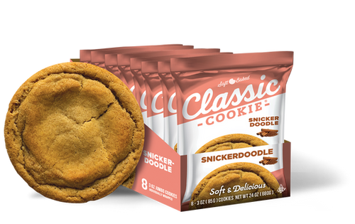 Classic Cookie® Snickerdoodle Soft-Baked Cookie - 8 Count Snack Box